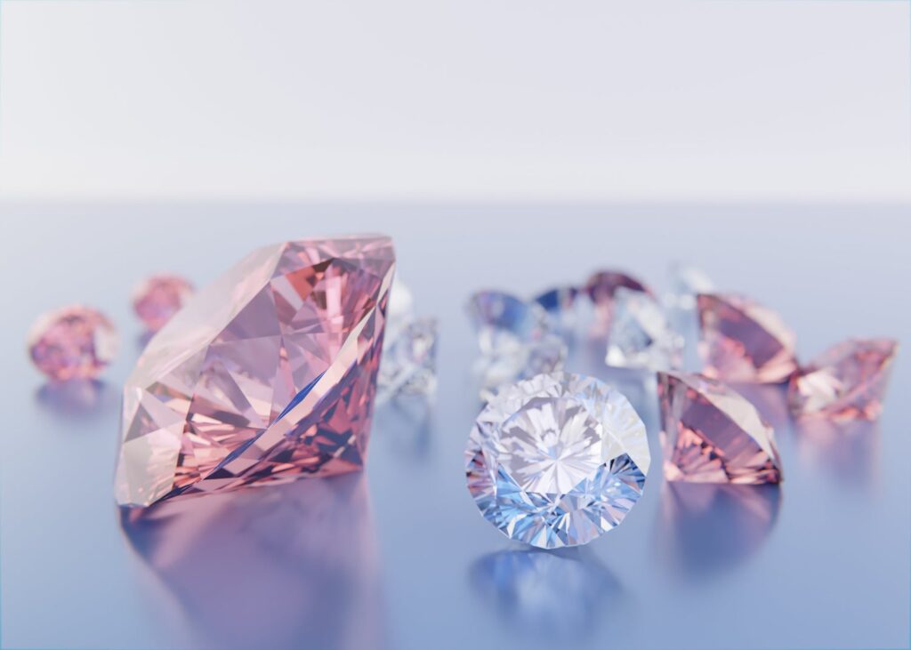 bright pink diamonds arrangement min Joyeria Austin TX