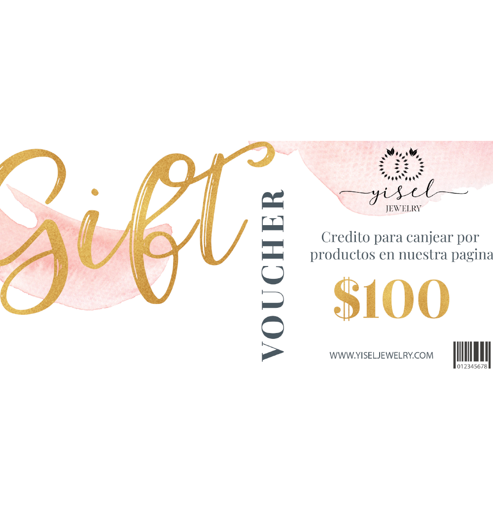 Yisel Jewelry 100 dlls Gift Card