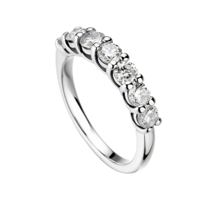 Diamond half-eternity band